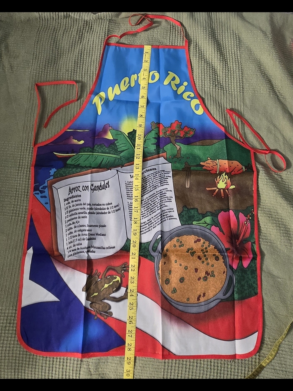 Puerto Rico Souvenir Colorful Kitchen Apron - Picture 8 of 10